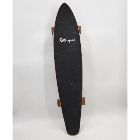 Retrospec Zed Pewter Pointe Top Mount Bamboo Kicktail Longboard Skateboard 44 in - Picture 2 of 16